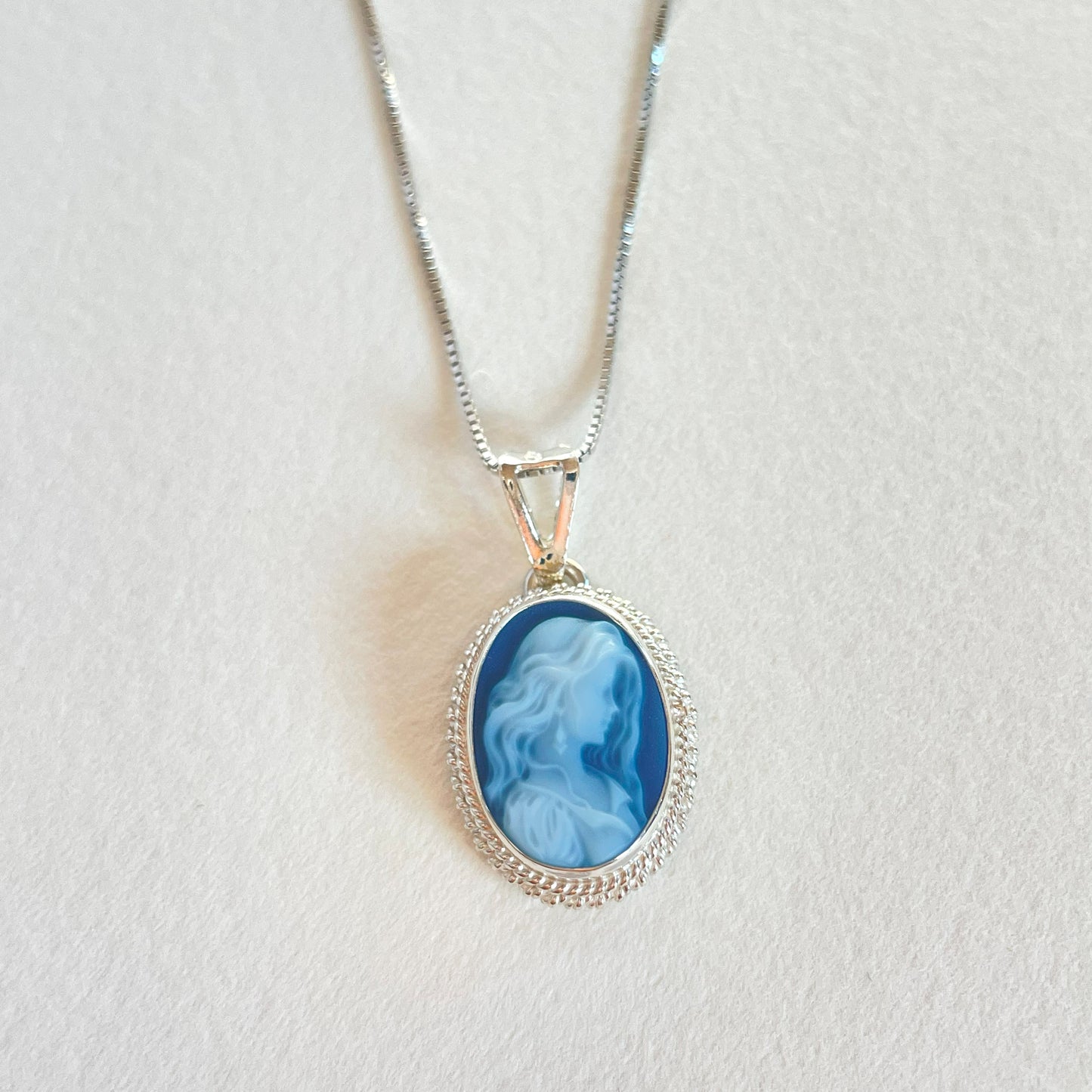 COLLANA ANNIE MAE BLU - ARGENTO