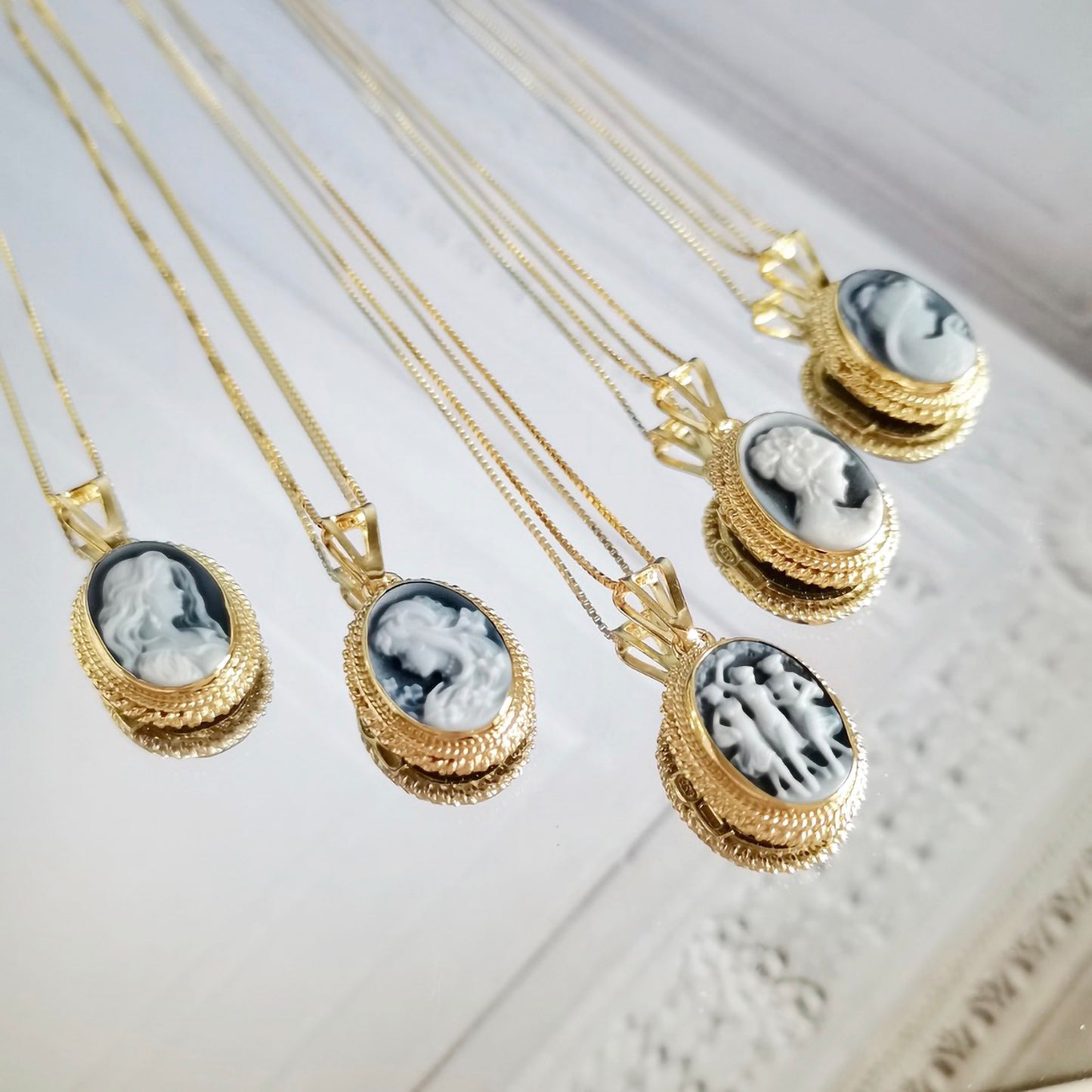 COLLANA ANNIE MAE BLU - ARGENTO