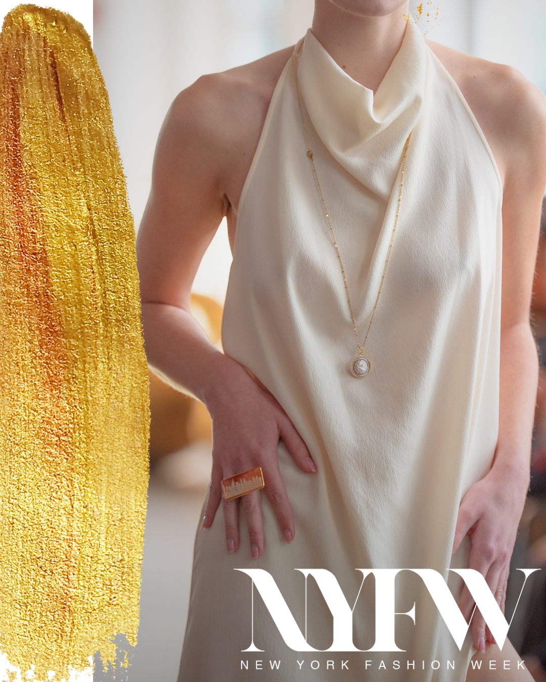 Rose Blanche Cameo Necklace