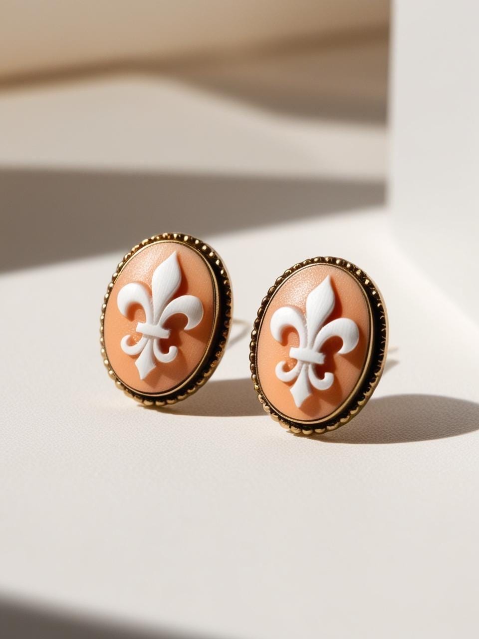 Lily Of Florence Cameo Earrings