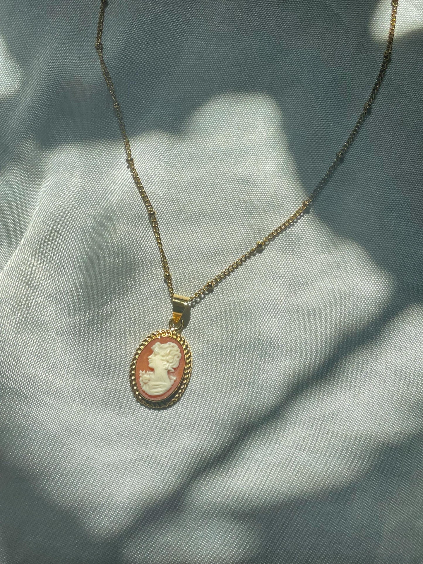 Petit cameo necklace