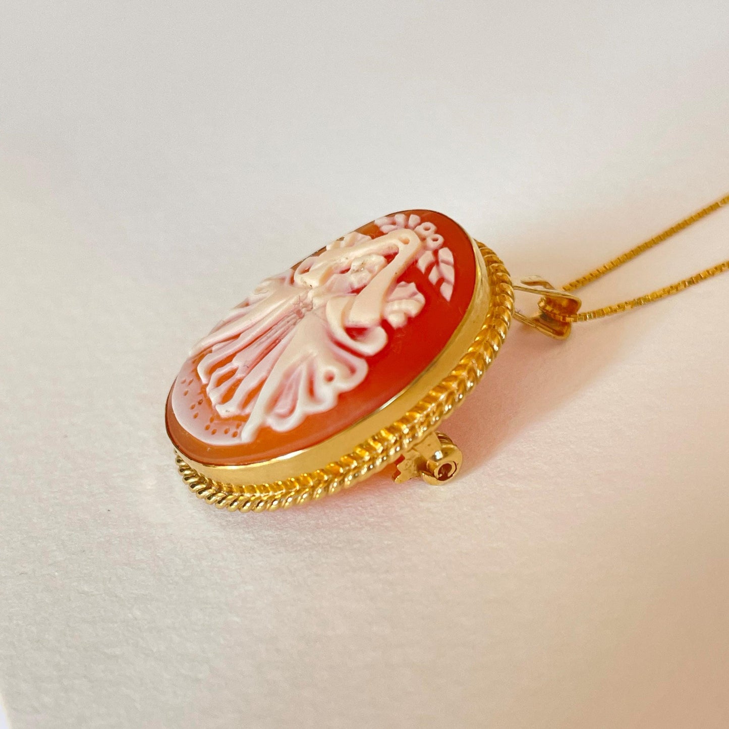 Cameo Jewelry, handmade gold necklace, unique wedding gift, made in Italy, three graces necklace, friendship necklace, Charites cameo, greek