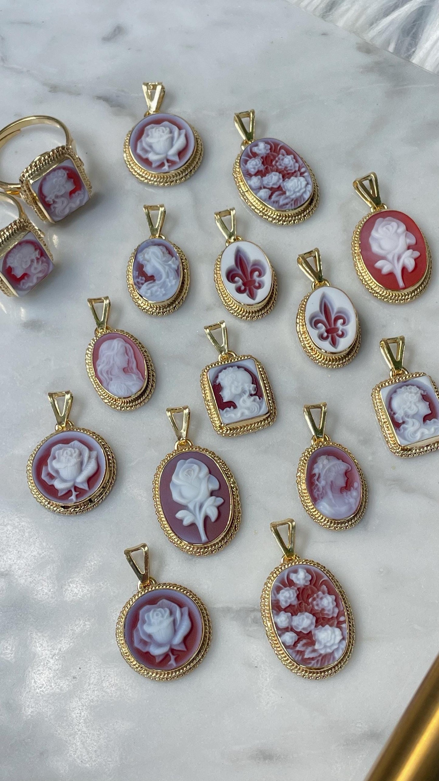 Lady cameo necklace - Josephine