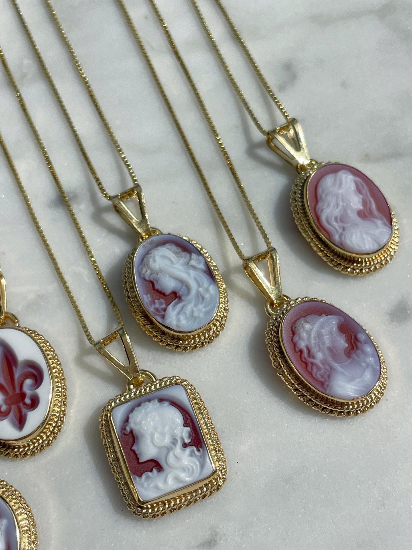 Lady cameo necklace - Josephine
