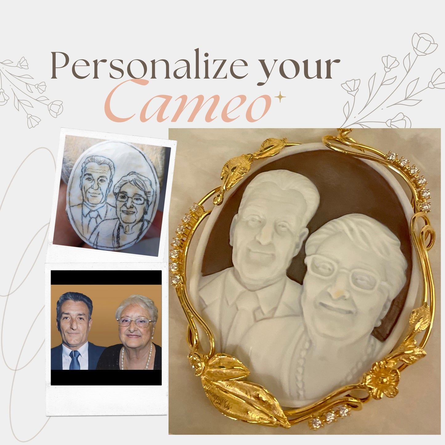 PERSONALISE YOUR CAMEO - COUPLES