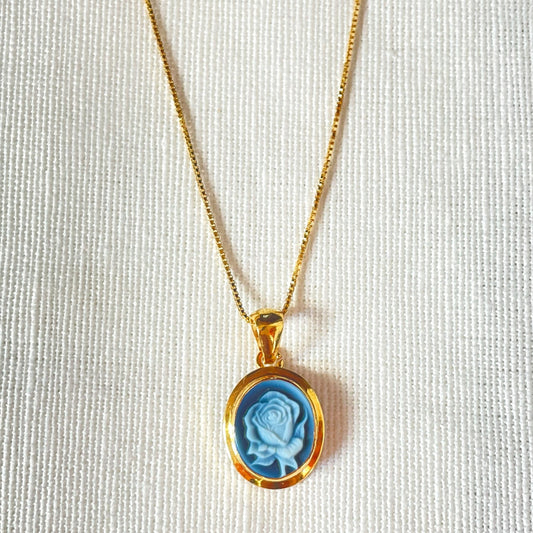 COLLANA DELLA ROSA IN CAMMEO - DORATO