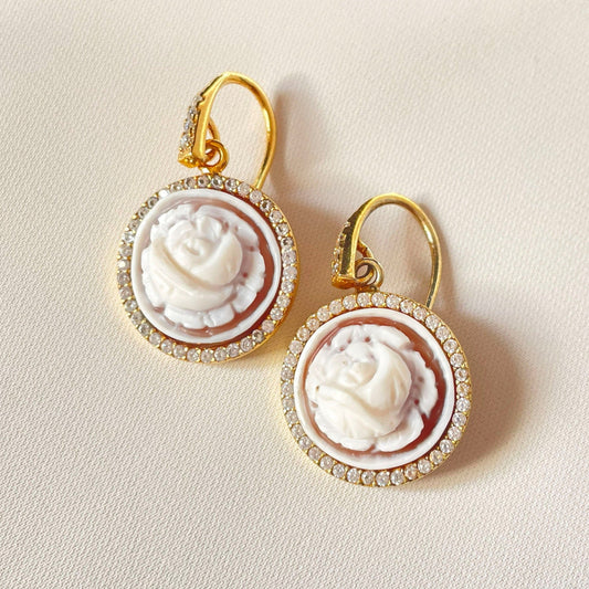 ROSE BLANCHE EARRINGS -GOLD-