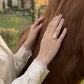 Square 18k Gold Cameo Ring