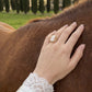 Square 18k Gold Cameo Ring
