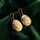 Rose Garden Cameo Earrings