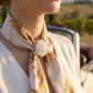 Floral Cameo Scarf