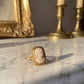 Square 18k Gold Cameo Ring