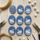 Blue Cameo Swan Ring