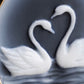 Blue Cameo Swan Ring