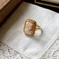 Square 18k Gold Cameo Ring