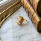 Square 18k Gold Cameo Ring