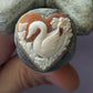 Swan cameo necklace