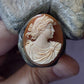 Personalised portrait cameo ring