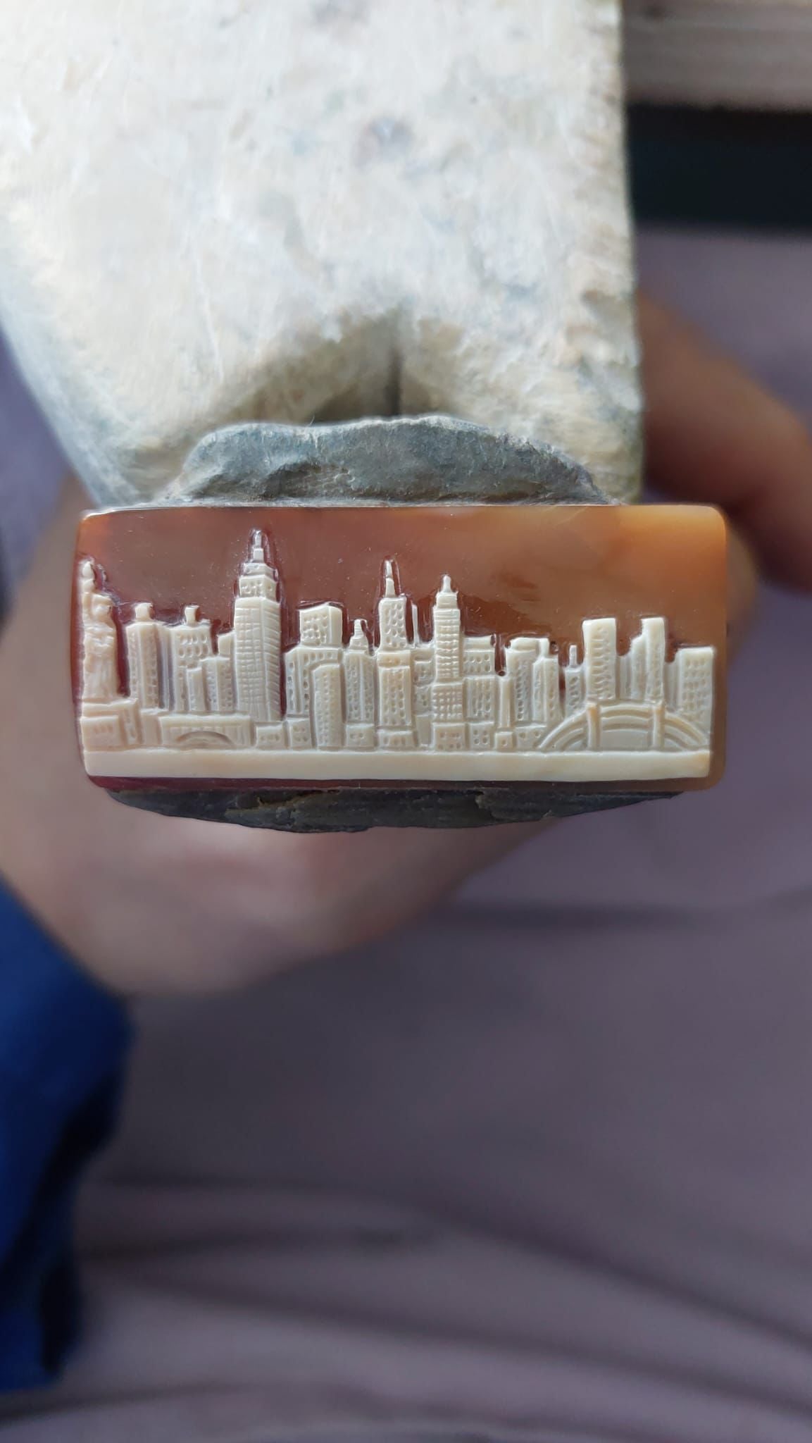 Statue of Liberty Cameo Ring