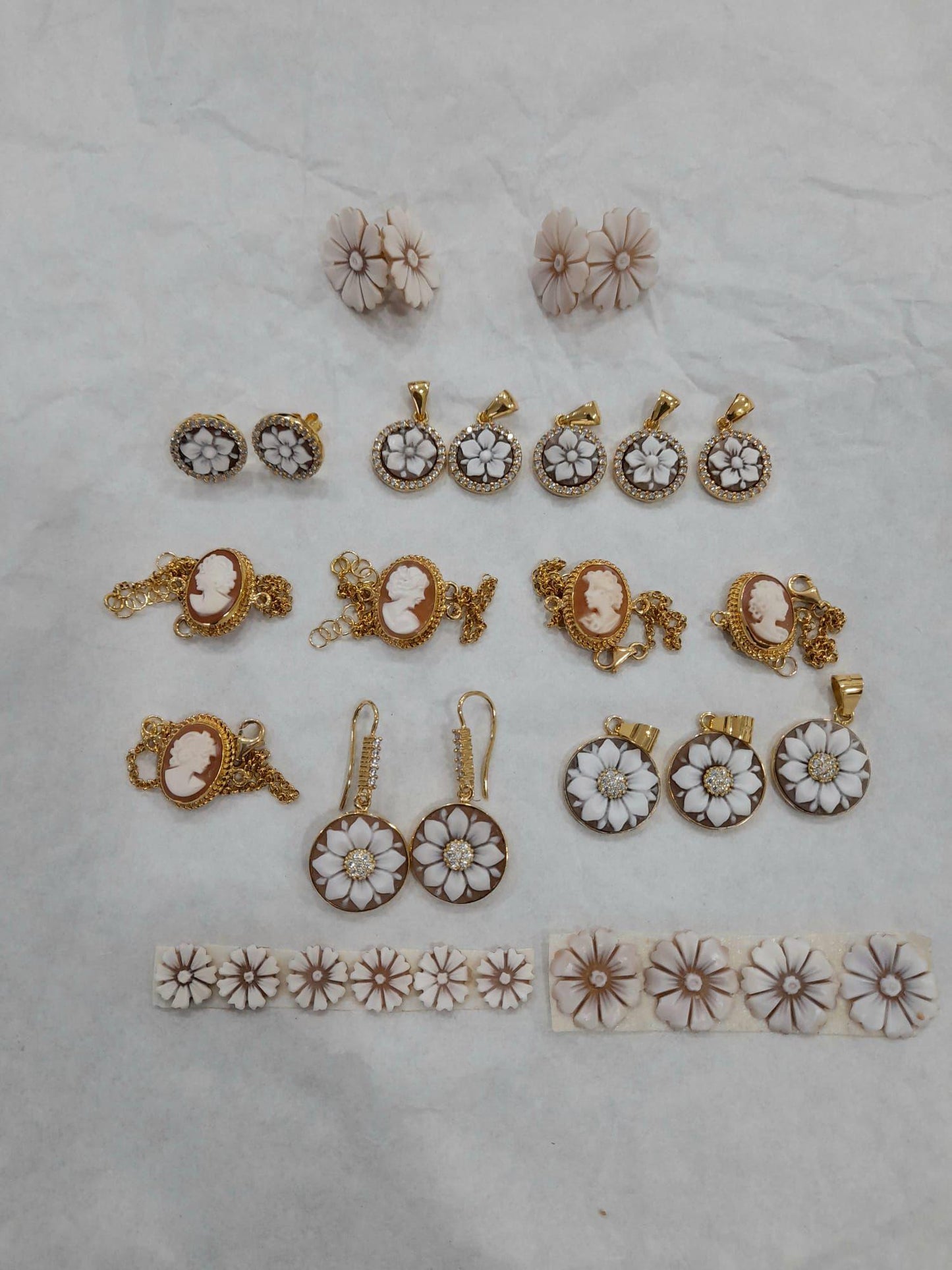 Girl and dandelion necklace