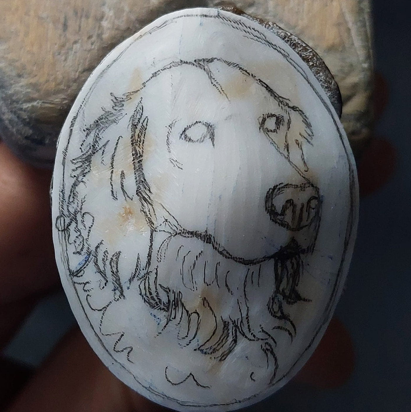 Personalised cameo, dog keepsake, cameo necklace, made in Italy, anniversary gift, made in Italy, personalised handmade gift, wedding gift