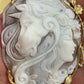 Horse Cameo Medallion
