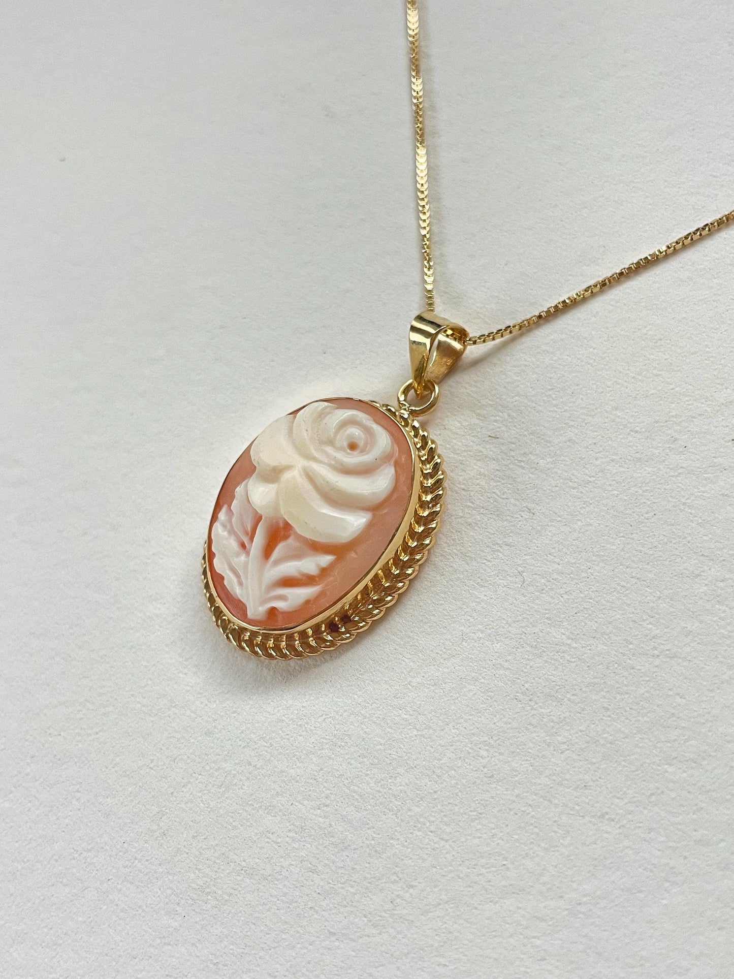 Cameo Rose Pendant