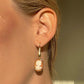 18K CAMEO DROP EARRINGS