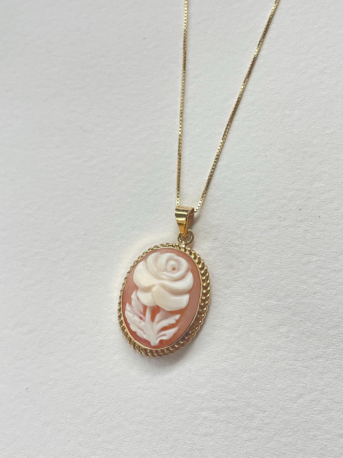 Cameo Rose Pendant