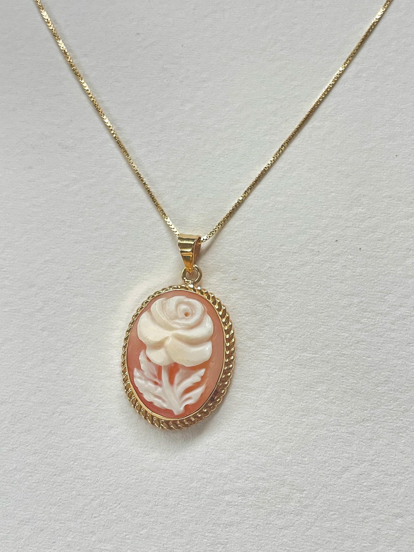 Cameo Rose Pendant