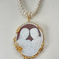 Personalised portrait cameo, cameo necklace, made in Italy, anniversary, keepsake jewelry, personalised handmade gift, memorial necklace