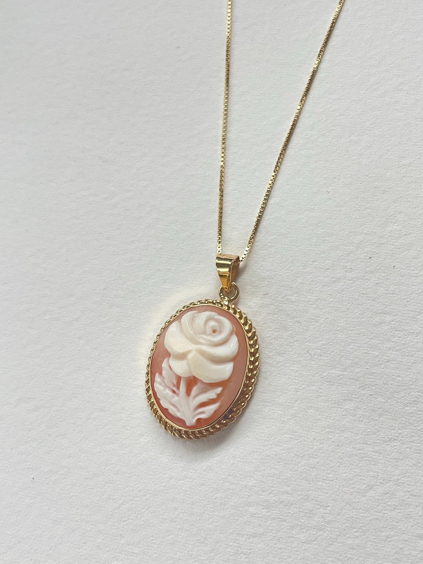 Cameo jewelry, gift for mother, mother's day gift, self gift, rose gold necklace, unique handmade gift for her, cameo necklace, flower, mom