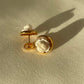 Cameo rose earrings earrings, gold stud earrings, anniversary, wedding gift, made in Italy, rose jewellery, minimalist golden earrings, mom