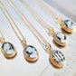 Cameo necklace, memorable gift, made in Italy, waterproof jewelry, unique handmade jewelry, blue cameo, 18k gold necklace, gift for her, mom