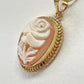 Cameo jewelry, gift for mother, mother's day gift, self gift, rose gold necklace, unique handmade gift for her, cameo necklace, flower, mom