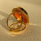 18k Gold Cameo Ring, made in Italy, adjustable ring, statement ring, sea shell cameo, camée, bow ring, unique gift for her, FREE SHIPPING