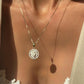 CUSTOM NAME PENDANT & ROSE CAMEO