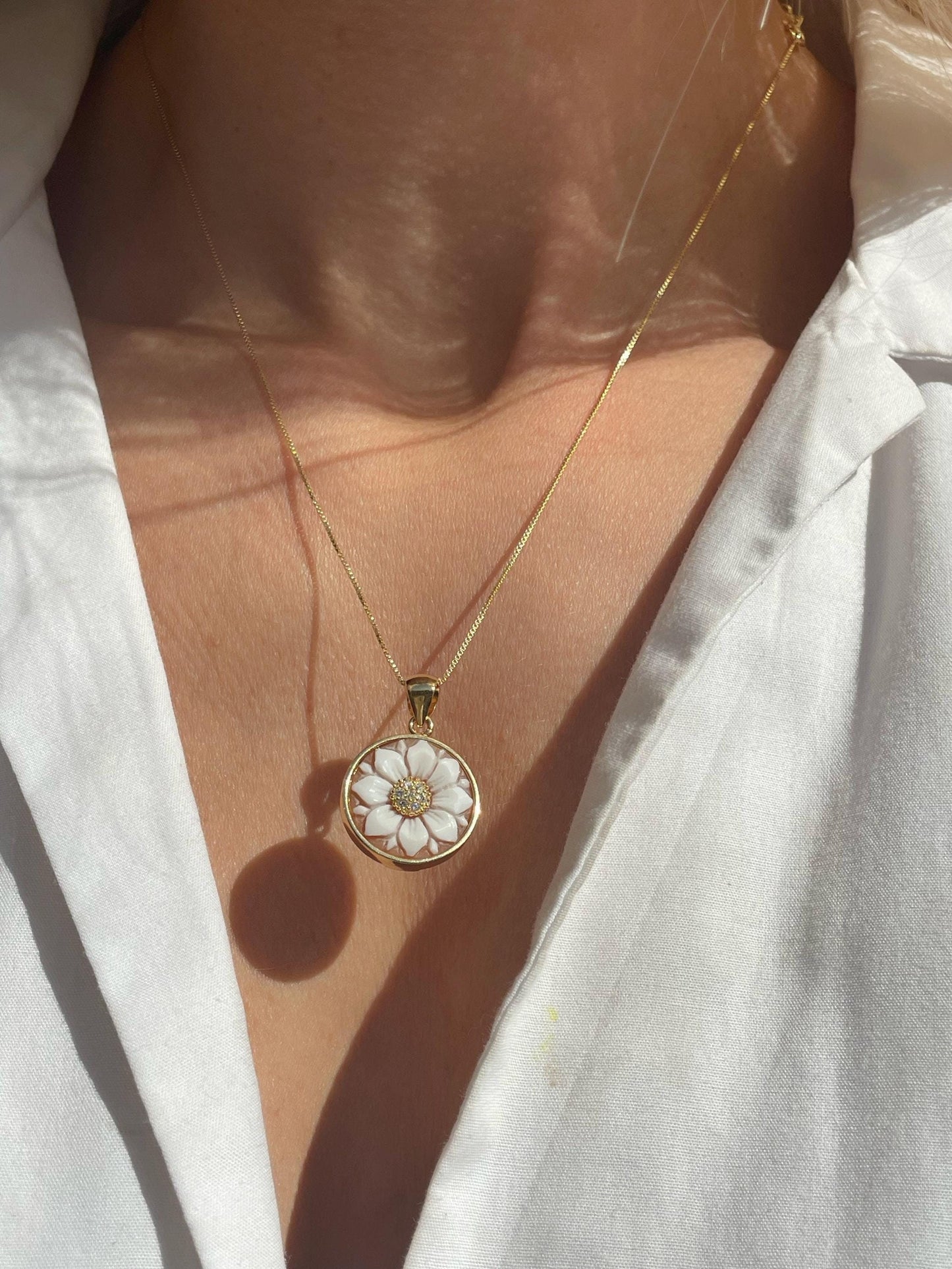 Dainty cameo necklace, necklace, unique handmade gift for daughter, jewelry set, minimalistic necklace, free shipping, made in Italy,