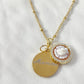 CUSTOM NAME PENDANT & ROSE CAMEO