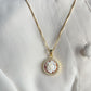 CUSTOM NAME PENDANT & ROSE CAMEO