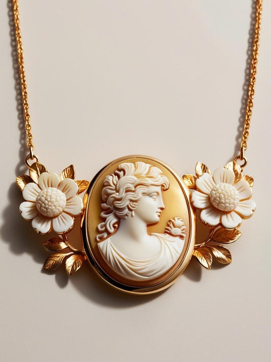 Bridal Cameo necklace