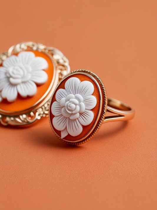 Floral Cameo Ring