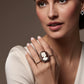 Princess Diana Cameo Ring, Victorian, handmade ring, royal family, unique handmade gift for mother, 18K gold adjustable, made in Italy, mom