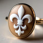 Fleur de Lis Cameo Ring -16mm-