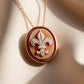 Fleur de Lis cameo necklace