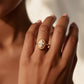 Fleur de Lis Cameo Ring 20mm