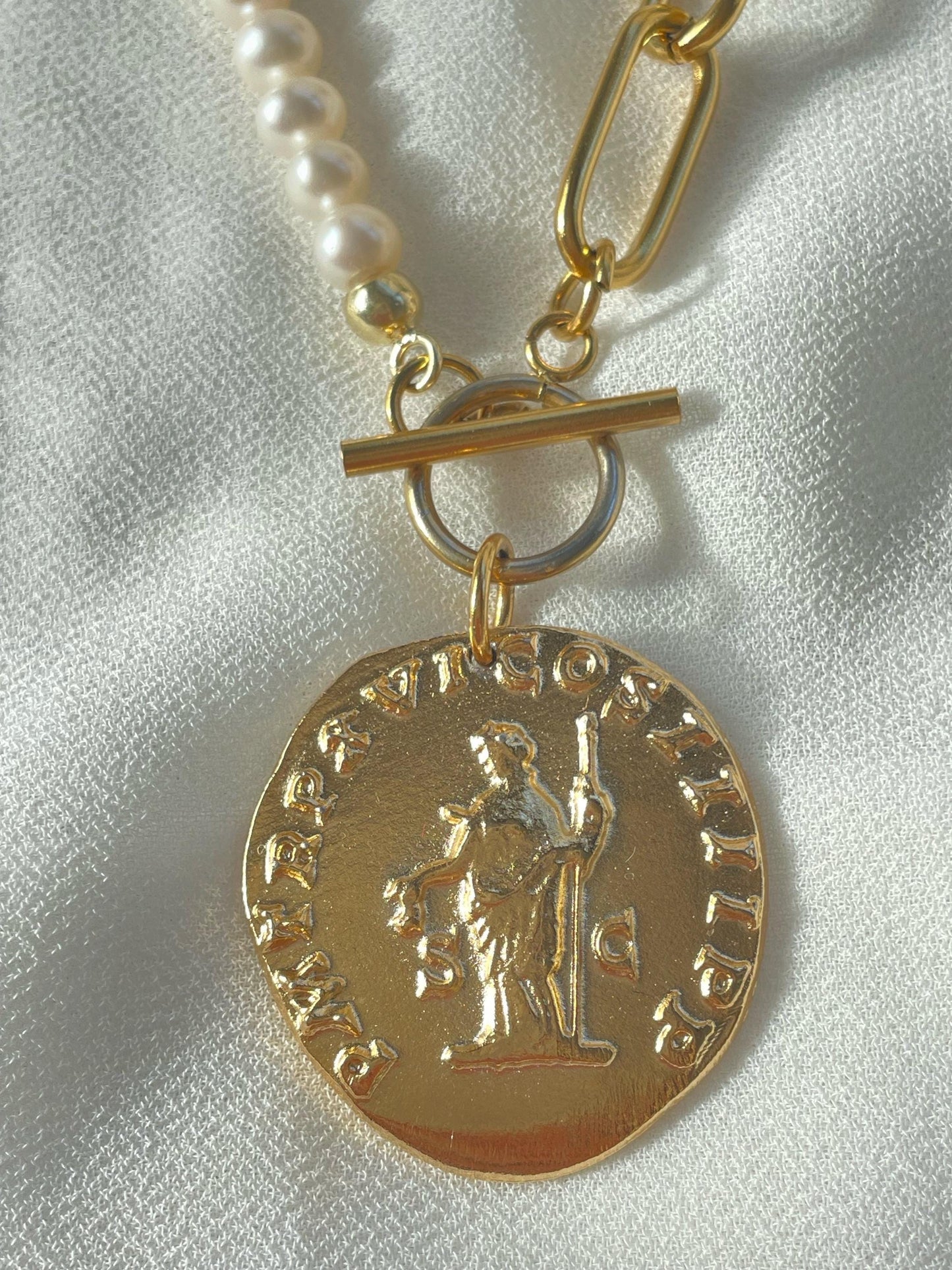 Goddess of Liberty coin necklace