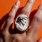 Roman Emperor Cameo Ring, inspirational, graduation gift, handmade ring, Marcus Aurelius, unique handmade gift for daughter, 18K gold ring