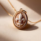 Fleur de Lis cameo necklace