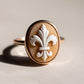 Fleur de Lis Cameo Ring 20mm